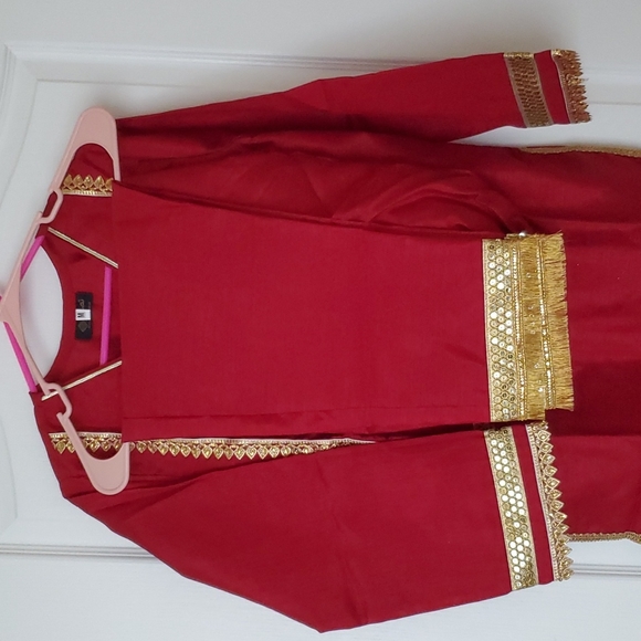 Pakistani/Indian formal Raw silk Shalwar kameez FINAL PRICE - Picture 9 of 14